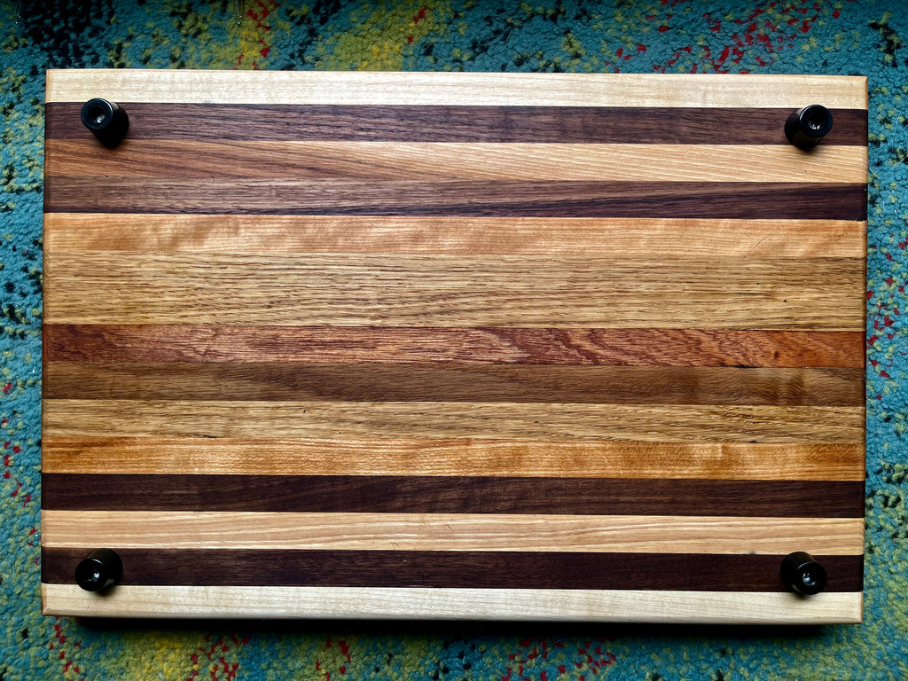 Premium Handmade Hardwood Cutting Board – Edge Grain Style with Juice Groove