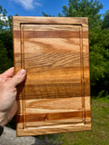 Handmade Face Grain Cutting Board – Hardwood Kitchen Board with Juice Groove