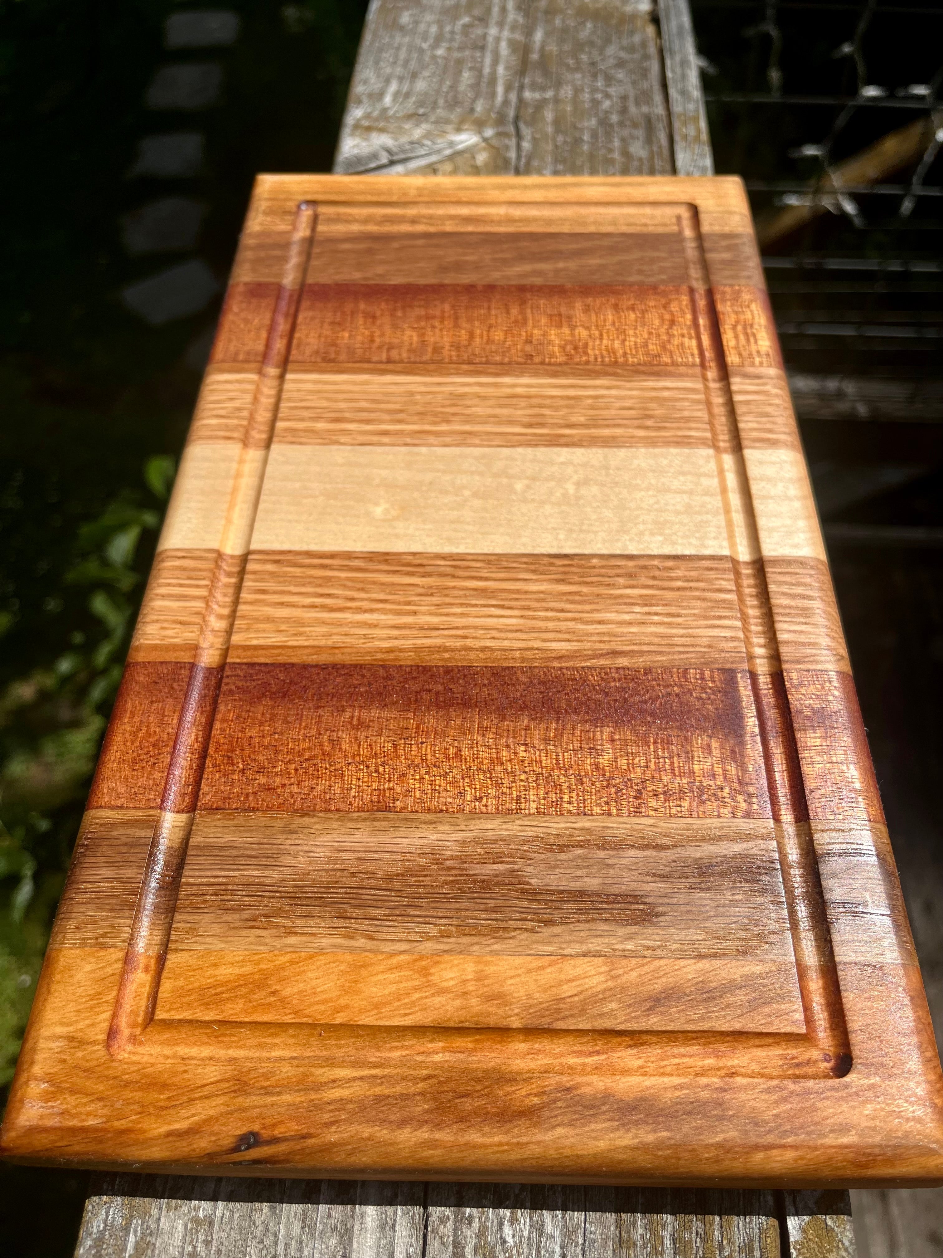 Premium Hardwood Face Grain Cutting Board – Handmade Serving & Prep Board