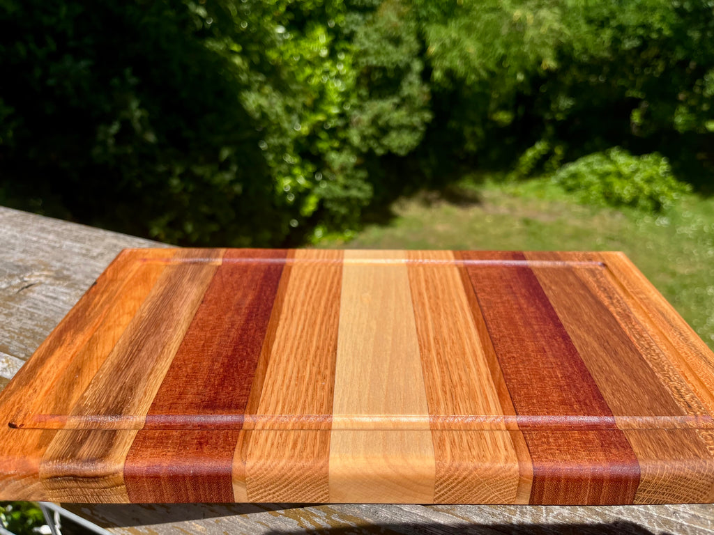 Premium Hardwood Face Grain Cutting Board – Handmade Serving & Prep Board