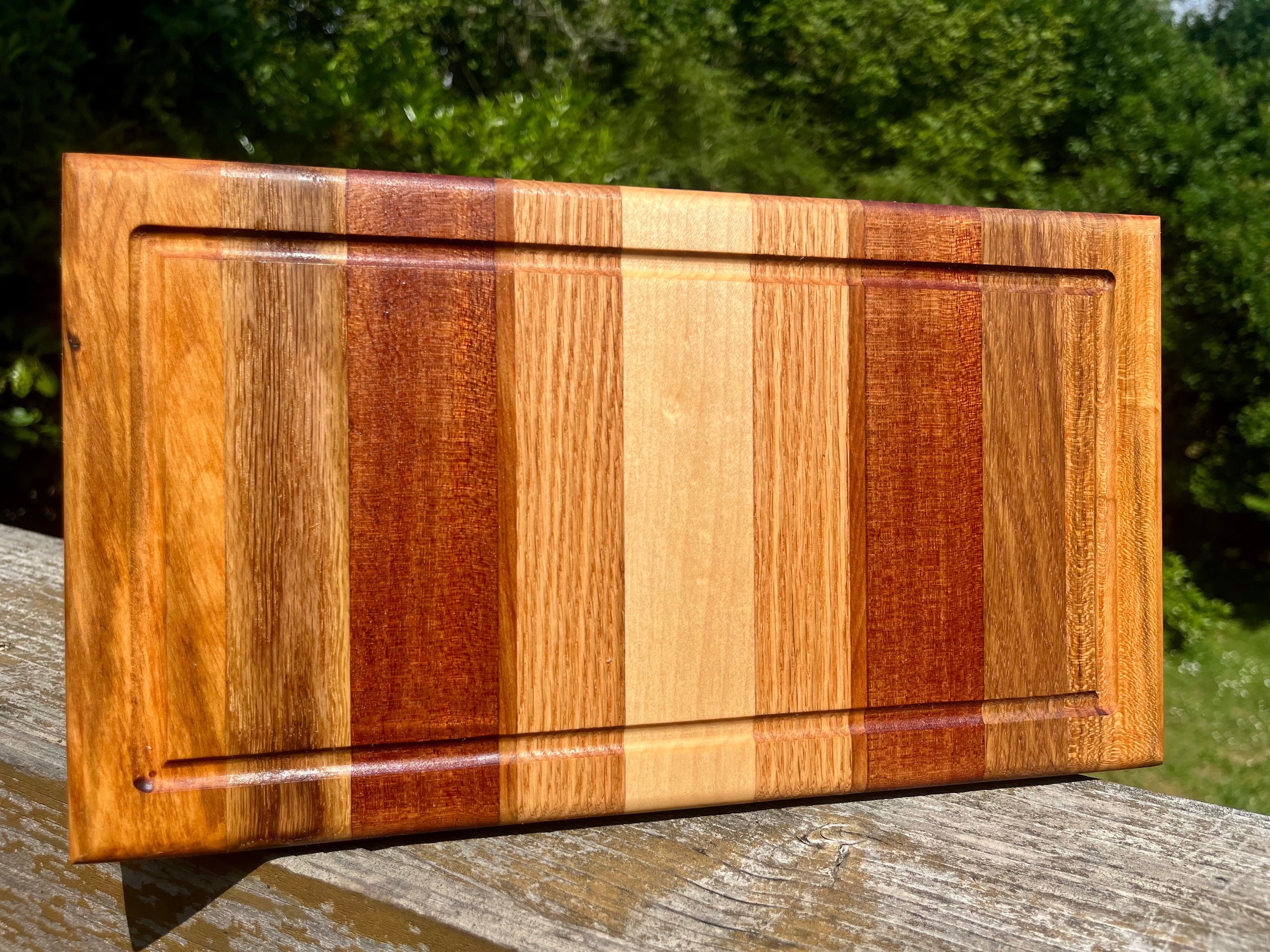 Premium Hardwood Face Grain Cutting Board – Handmade Serving & Prep Board