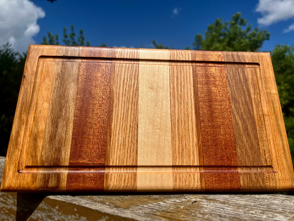 Premium Hardwood Face Grain Cutting Board – Handmade Serving & Prep Board