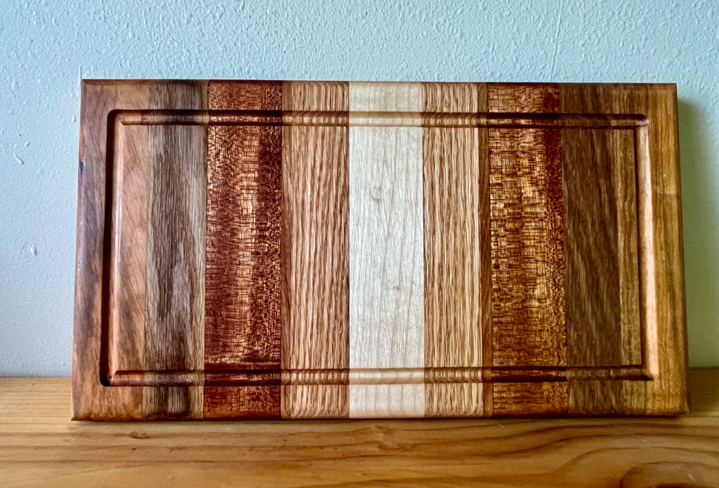 Premium Hardwood Face Grain Cutting Board – Handmade Serving & Prep Board