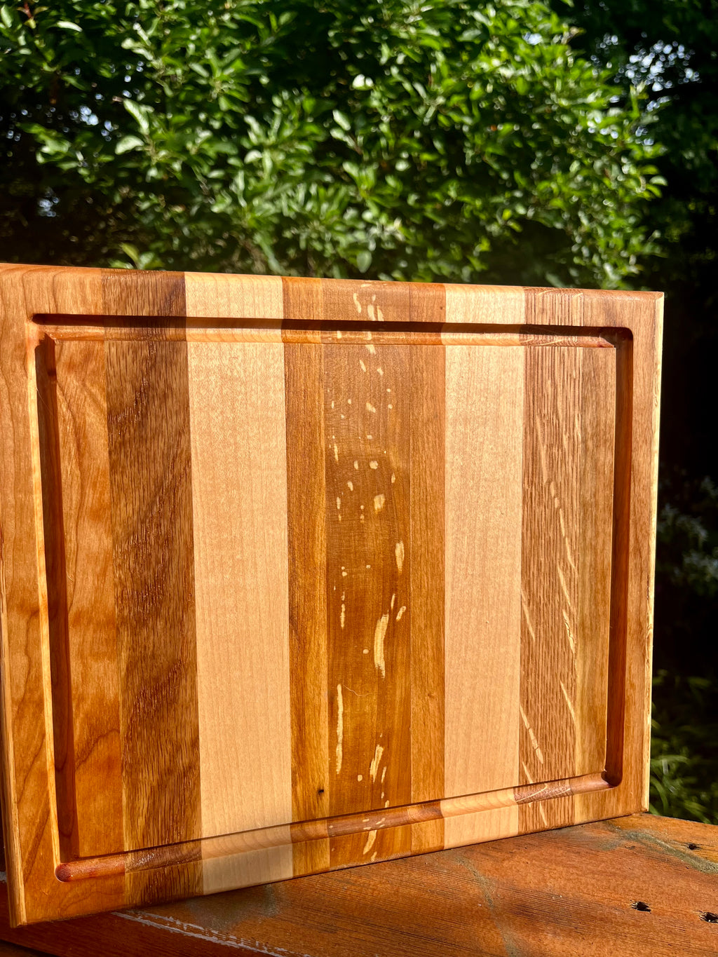 Handcrafted Hardwood Cutting Board – Face Grain Serving & Prep Board