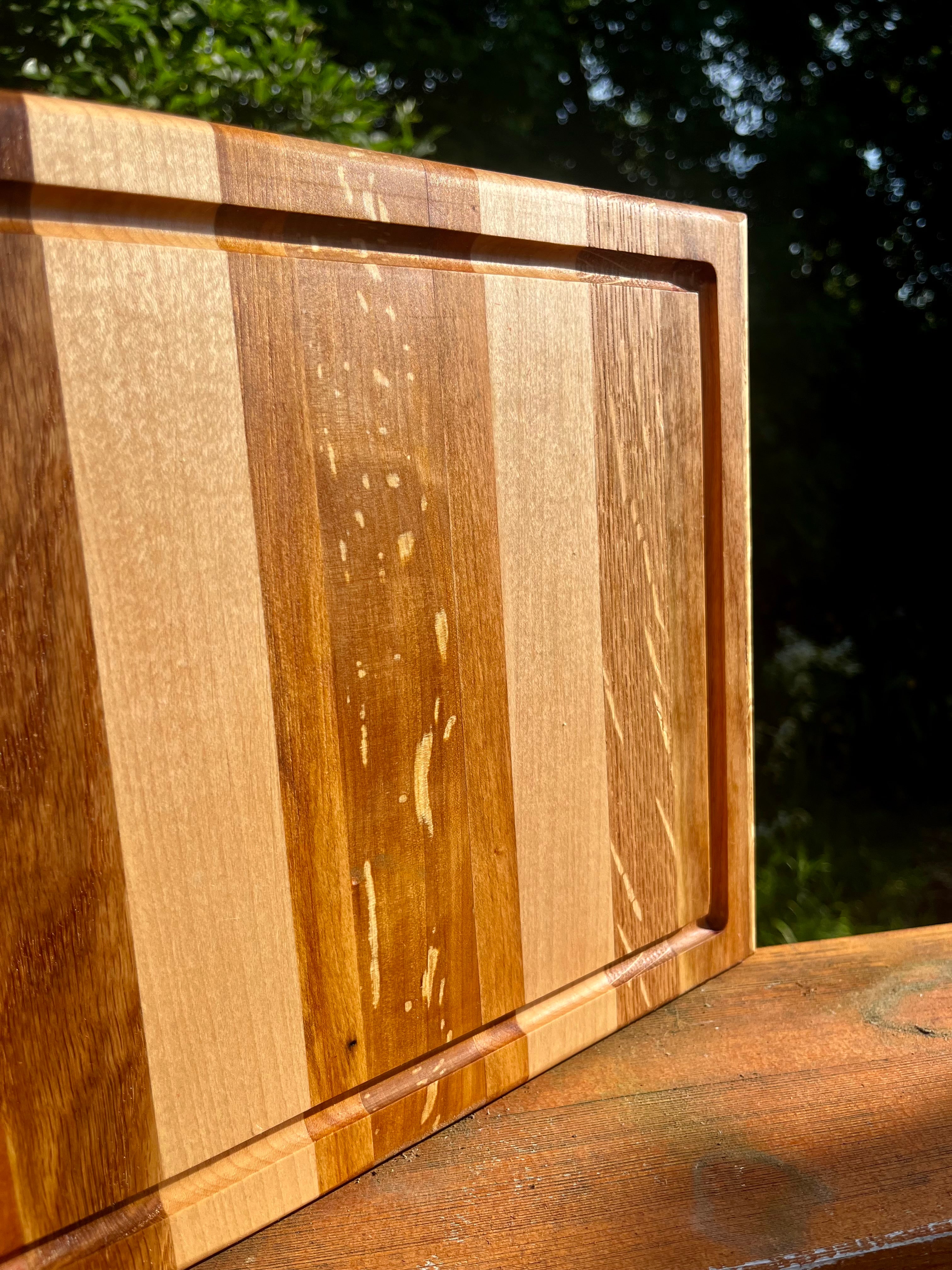 Handcrafted Hardwood Cutting Board – Face Grain Serving & Prep Board