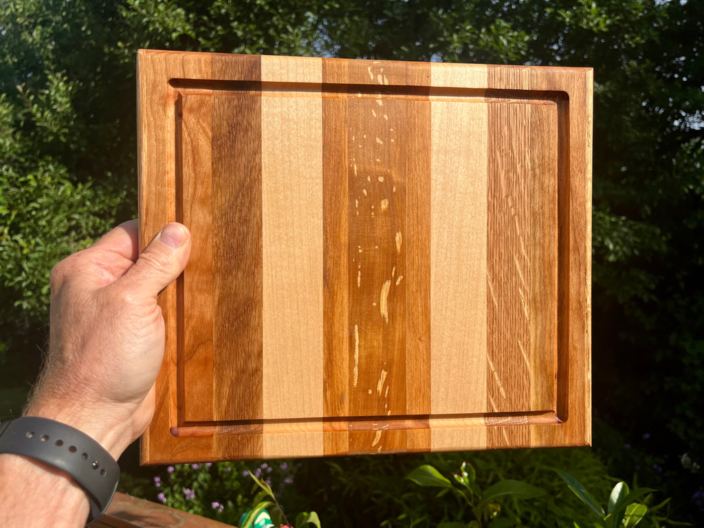 Handcrafted Hardwood Cutting Board – Face Grain Serving & Prep Board