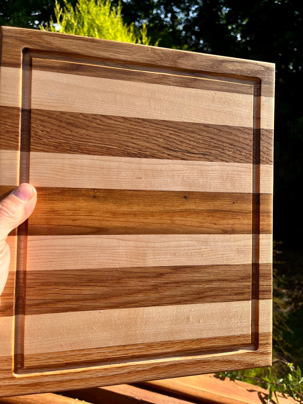 Premium Face Grain Hardwood Cutting Board – Handmade Kitchen & Charcuterie Board