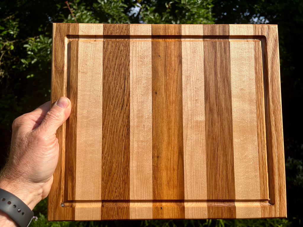 Premium Face Grain Hardwood Cutting Board – Handmade Kitchen & Charcuterie Board