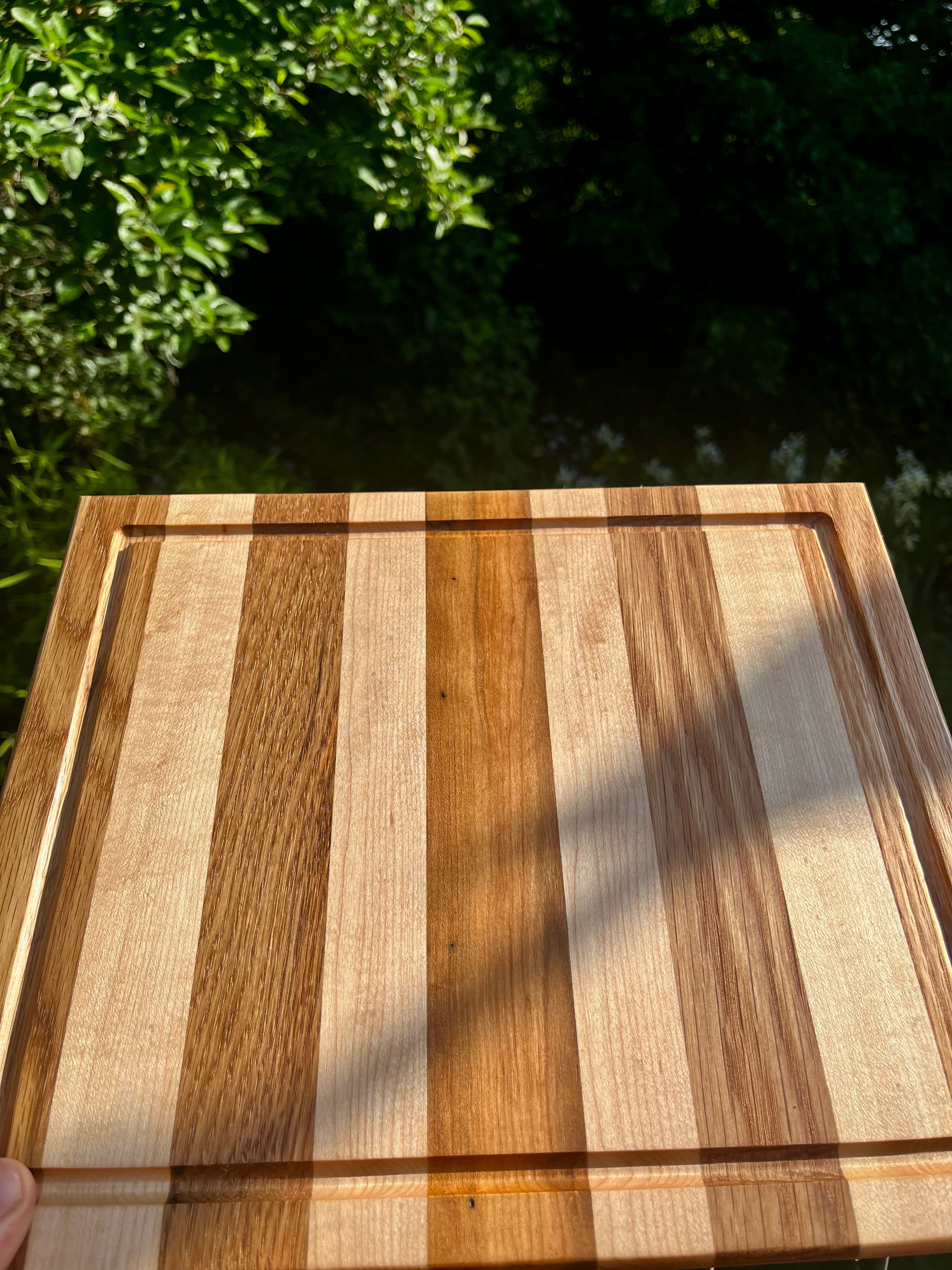 Premium Face Grain Hardwood Cutting Board – Handmade Kitchen & Charcuterie Board