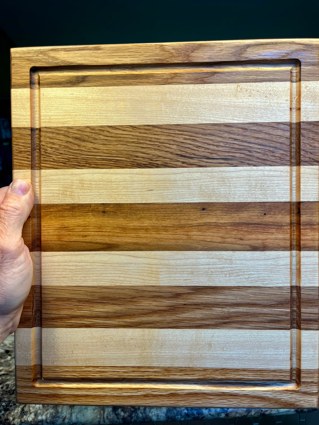 Premium Face Grain Hardwood Cutting Board – Handmade Kitchen & Charcuterie Board