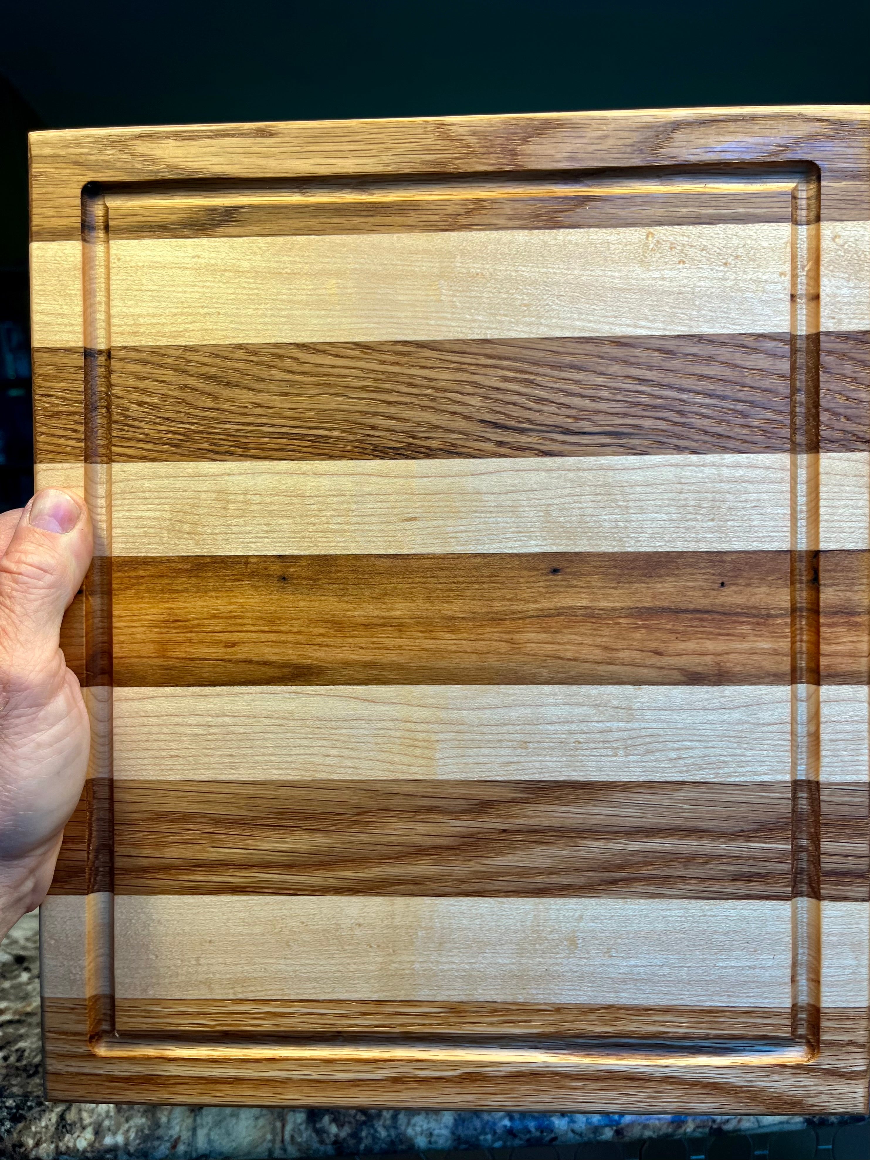 Premium Face Grain Hardwood Cutting Board – Handmade Kitchen & Charcuterie Board