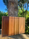 Gradient Hardwood Edge Grain Cutting Board – Light to Dark Handmade Kitchen Prep Board
