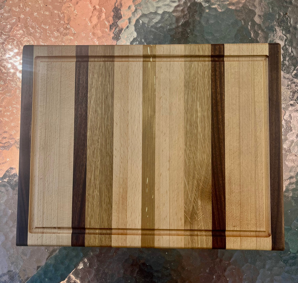 Apple Wood Edge Grain Cutting Board – Handmade Kitchen Prep Board