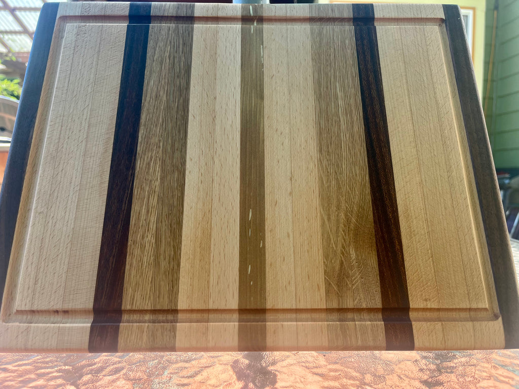 Apple Wood Edge Grain Cutting Board – Handmade Kitchen Prep Board