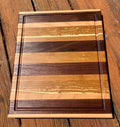 Handmade Face Grain Cutting Board – Apple, Walnut & Cherry | Locally Grown Gifts