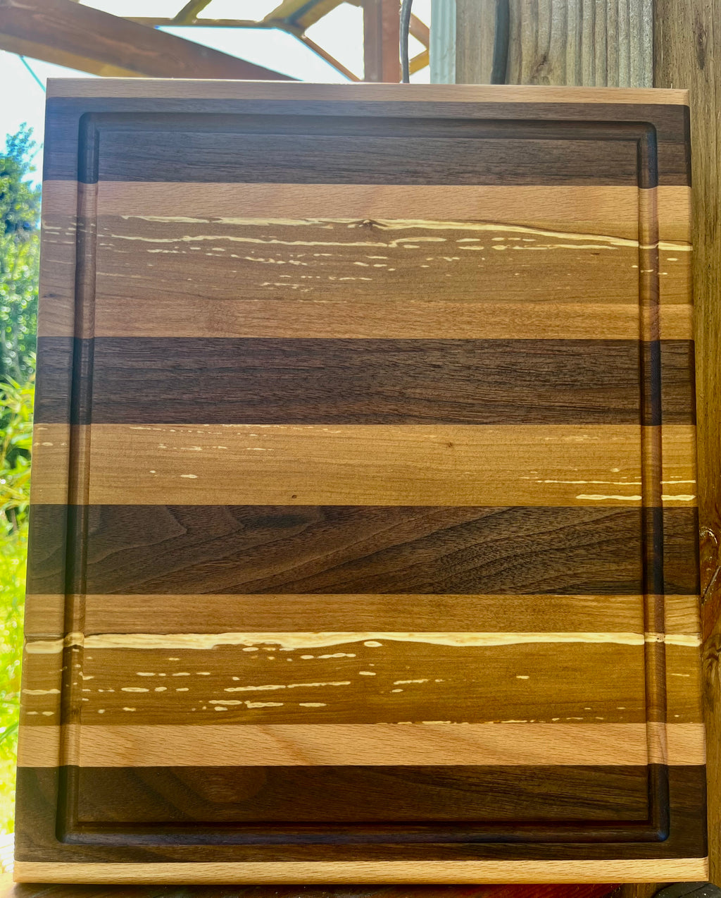Handmade Face Grain Cutting Board – Apple, Walnut & Cherry | Locally Grown Gifts