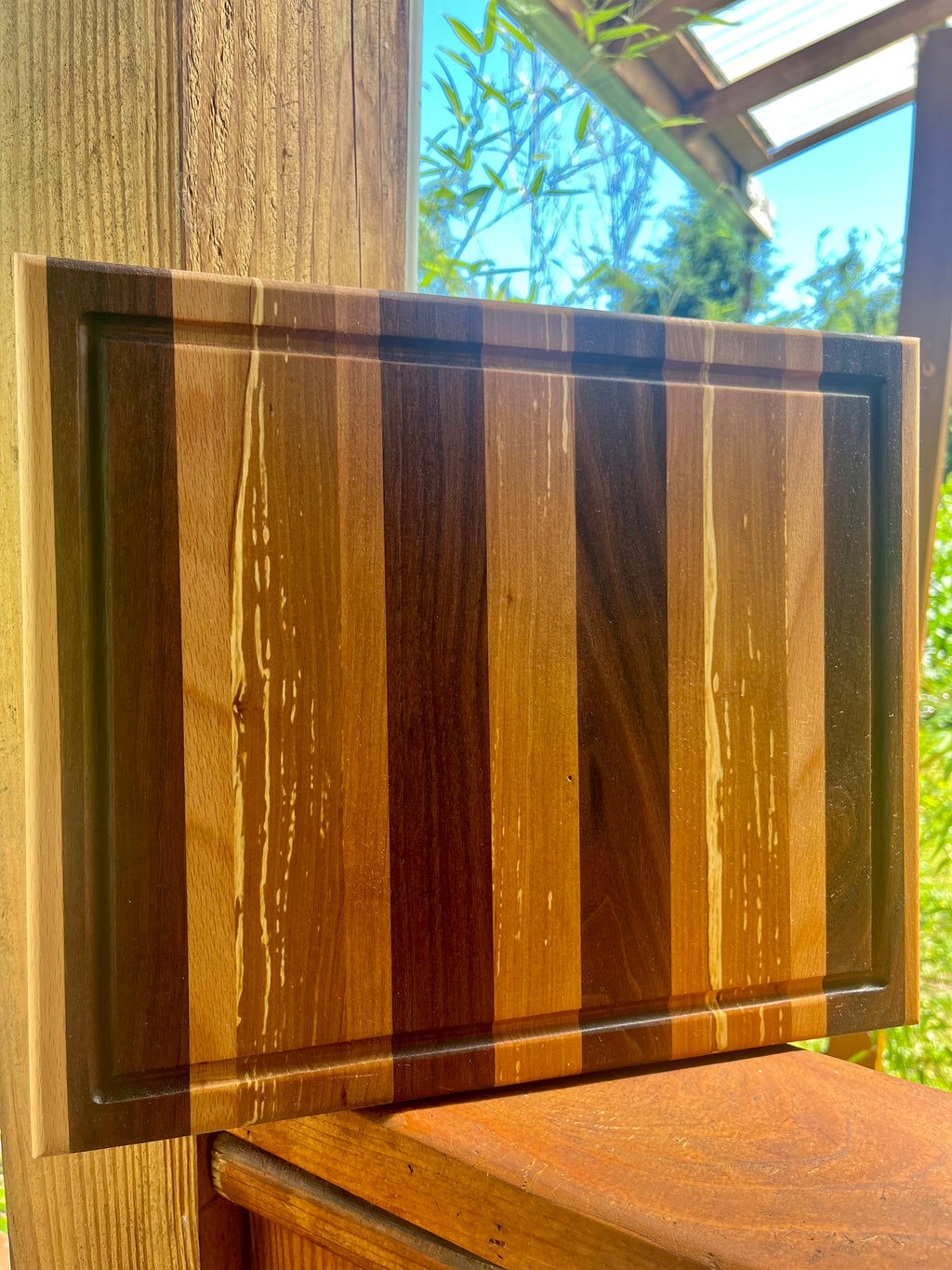 Handmade Face Grain Cutting Board – Apple, Walnut & Cherry | Locally Grown Gifts