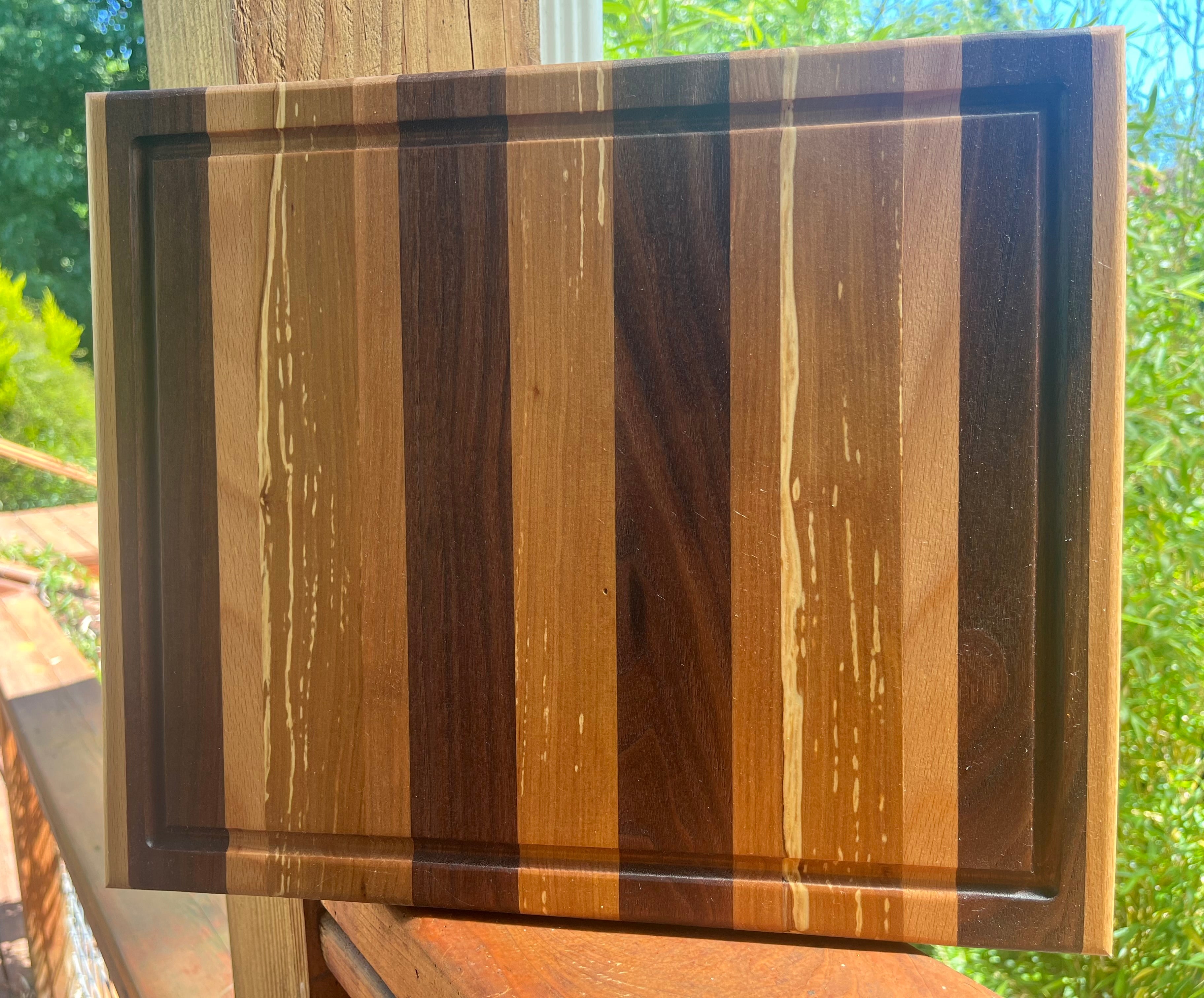 Handmade Face Grain Cutting Board – Apple, Walnut & Cherry | Locally Grown Gifts