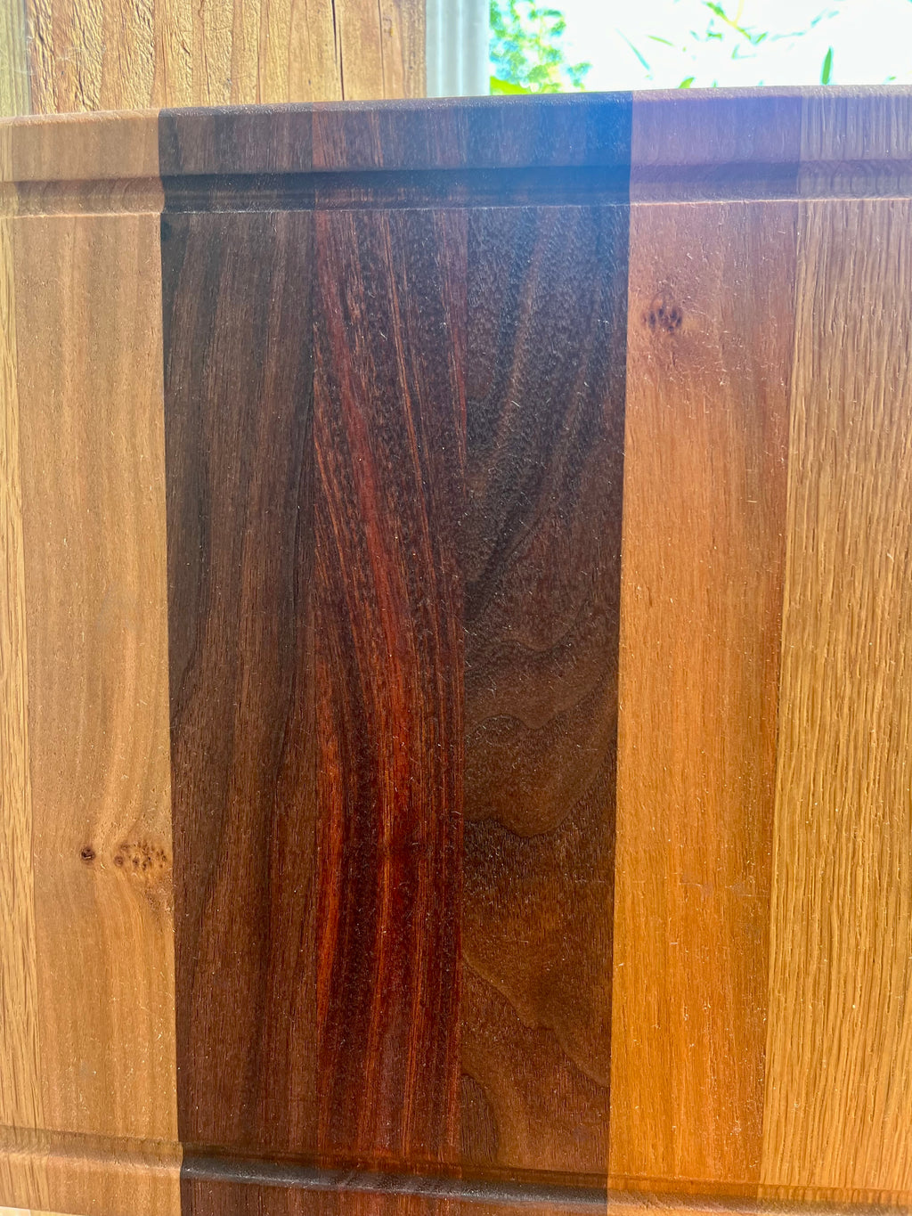 Handmade Face Grain Cutting Board – Walnut, Oak & Cherry | Locally Grown Gifts