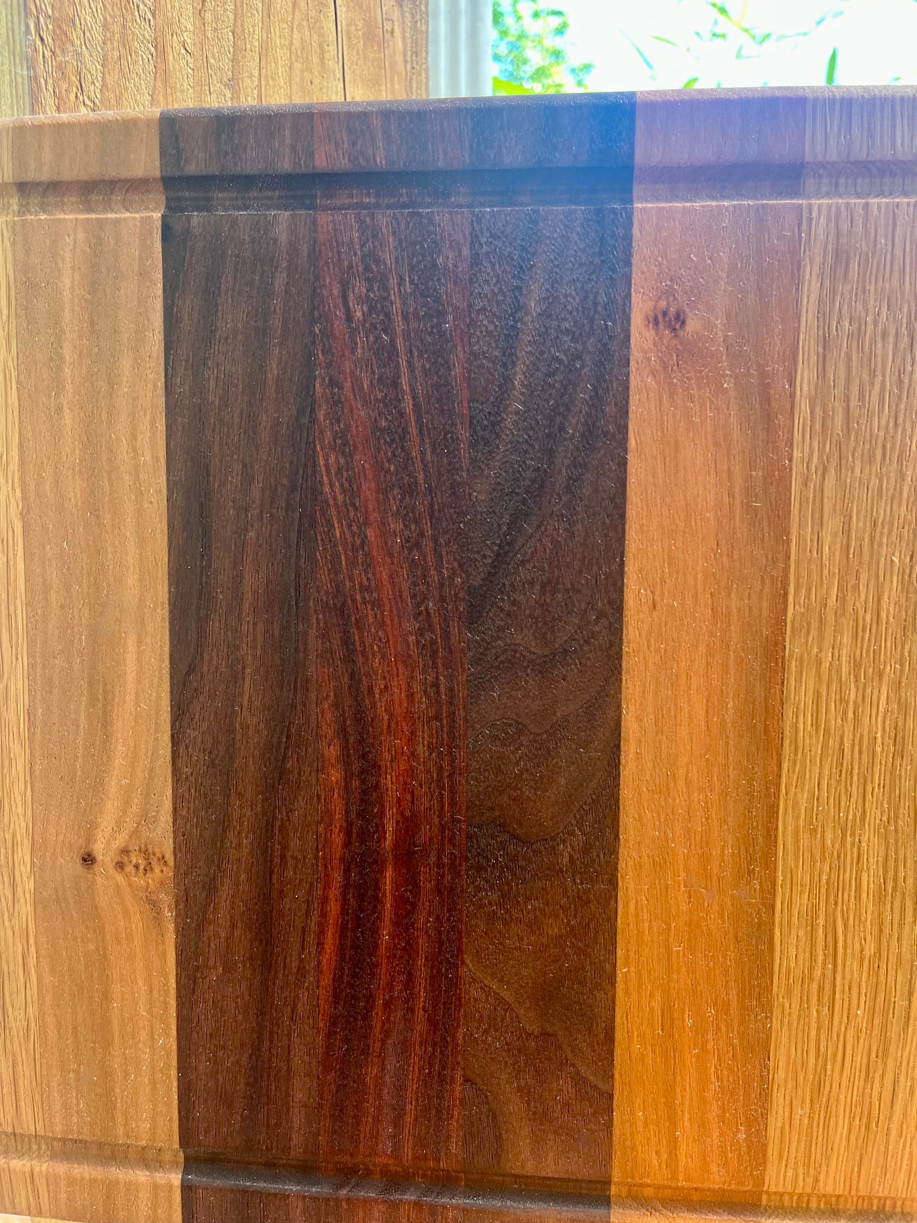 Handmade Face Grain Cutting Board – Walnut, Oak & Cherry | Locally Grown Gifts