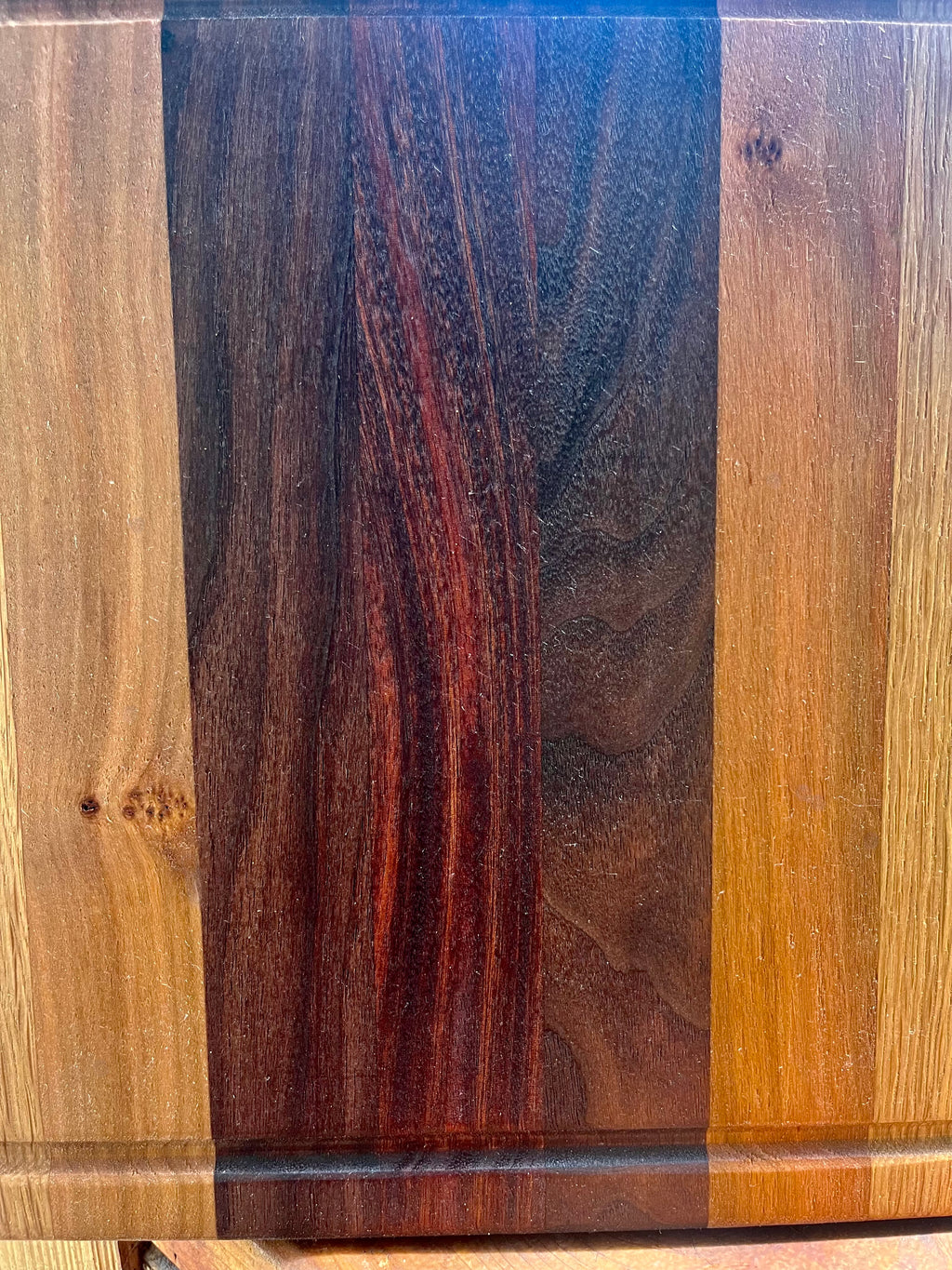 Handmade Face Grain Cutting Board – Walnut, Oak & Cherry | Locally Grown Gifts