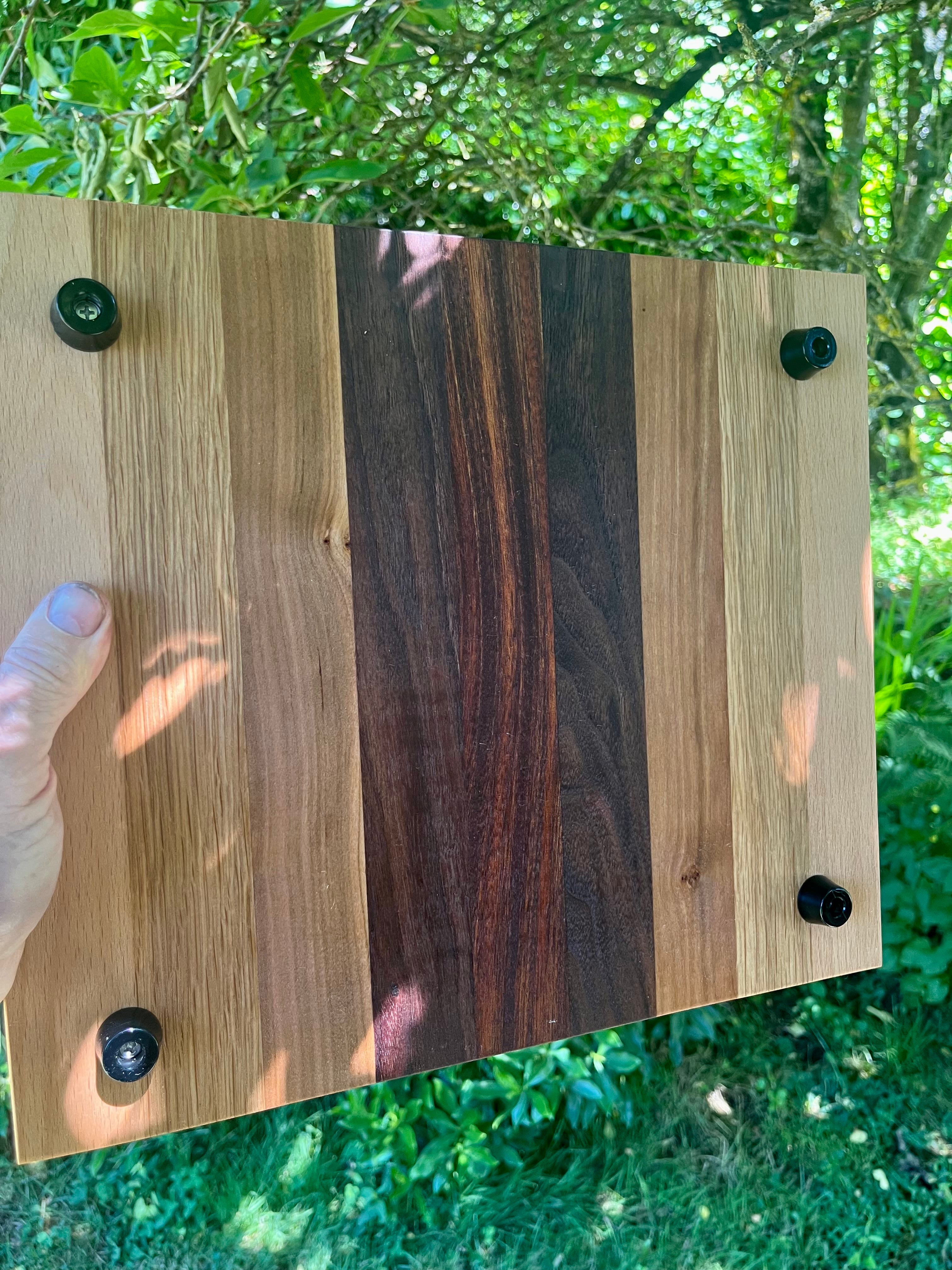 Handmade Face Grain Cutting Board – Walnut, Oak & Cherry | Locally Grown Gifts