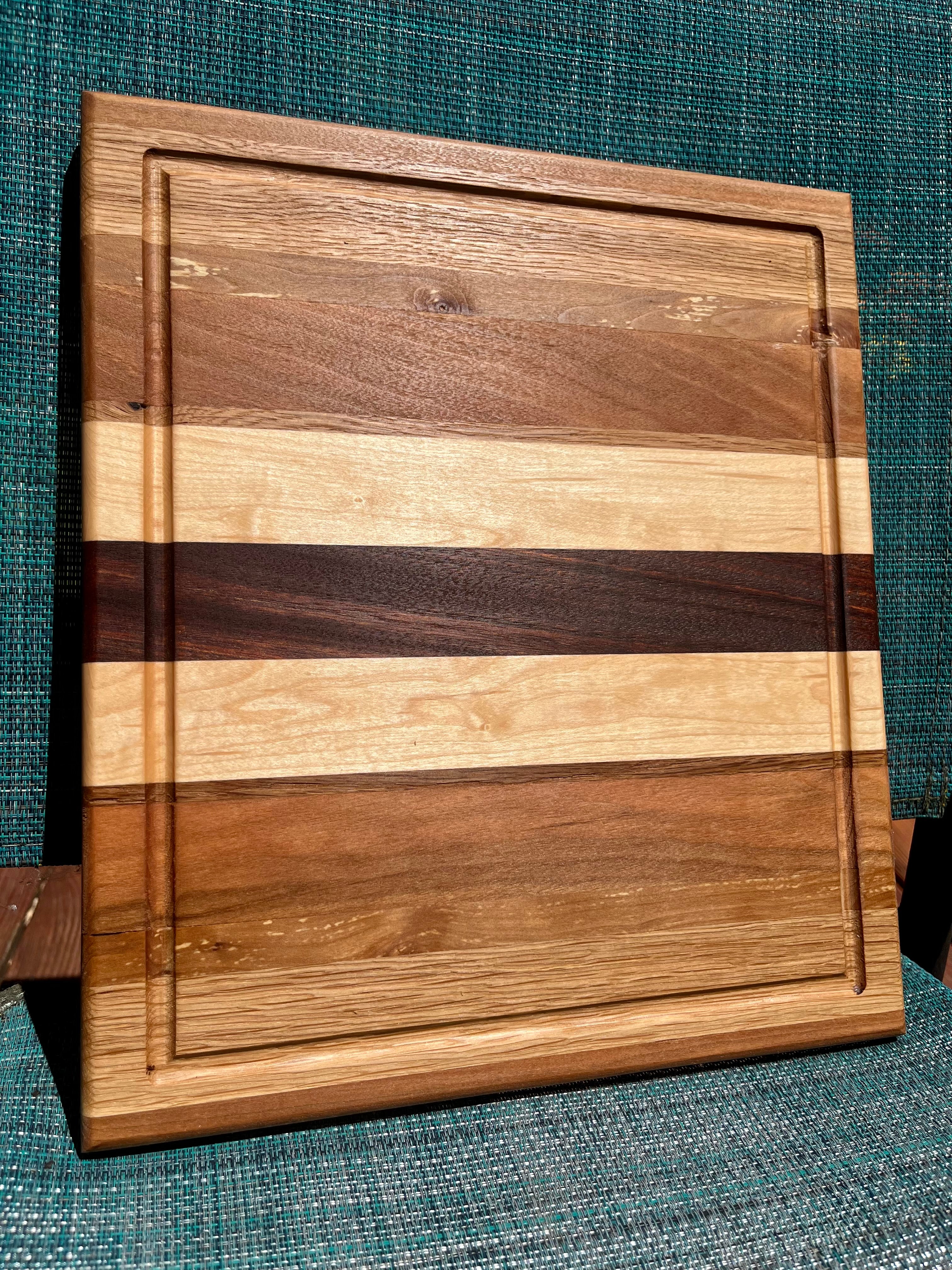Handmade Face Grain Cutting Board – Walnut, Apple, Oak, Cherry & Maple | Locally Grown Gifts