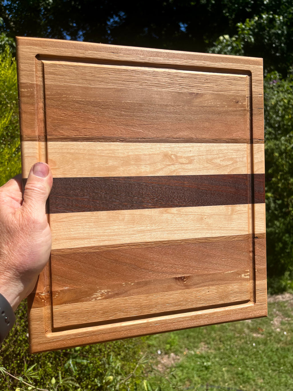 Handmade Face Grain Cutting Board – Walnut, Apple, Oak, Cherry & Maple | Locally Grown Gifts