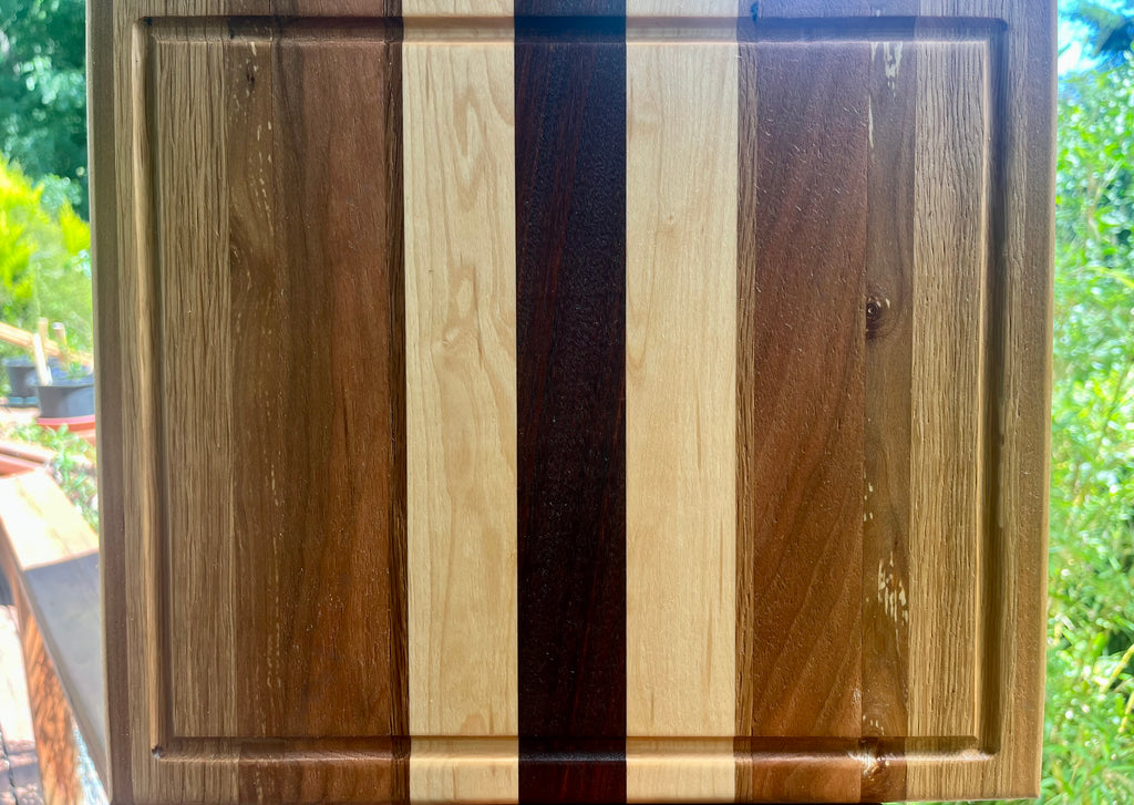 Handmade Face Grain Cutting Board – Walnut, Apple, Oak, Cherry & Maple | Locally Grown Gifts