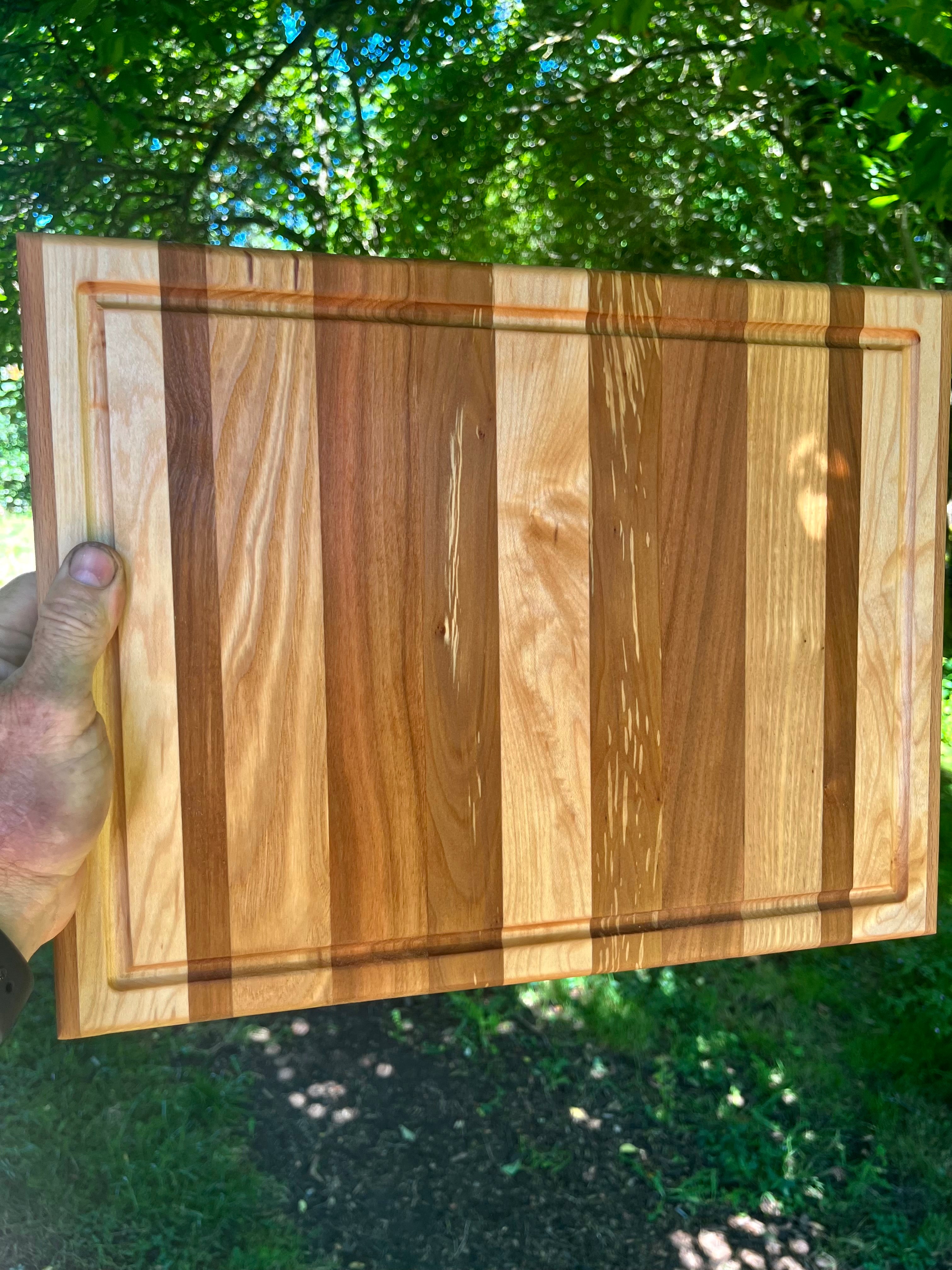 Handmade Face Grain Cutting Board – Apple, Oak, Cherry, Maple & Walnut | Locally Grown Gifts
