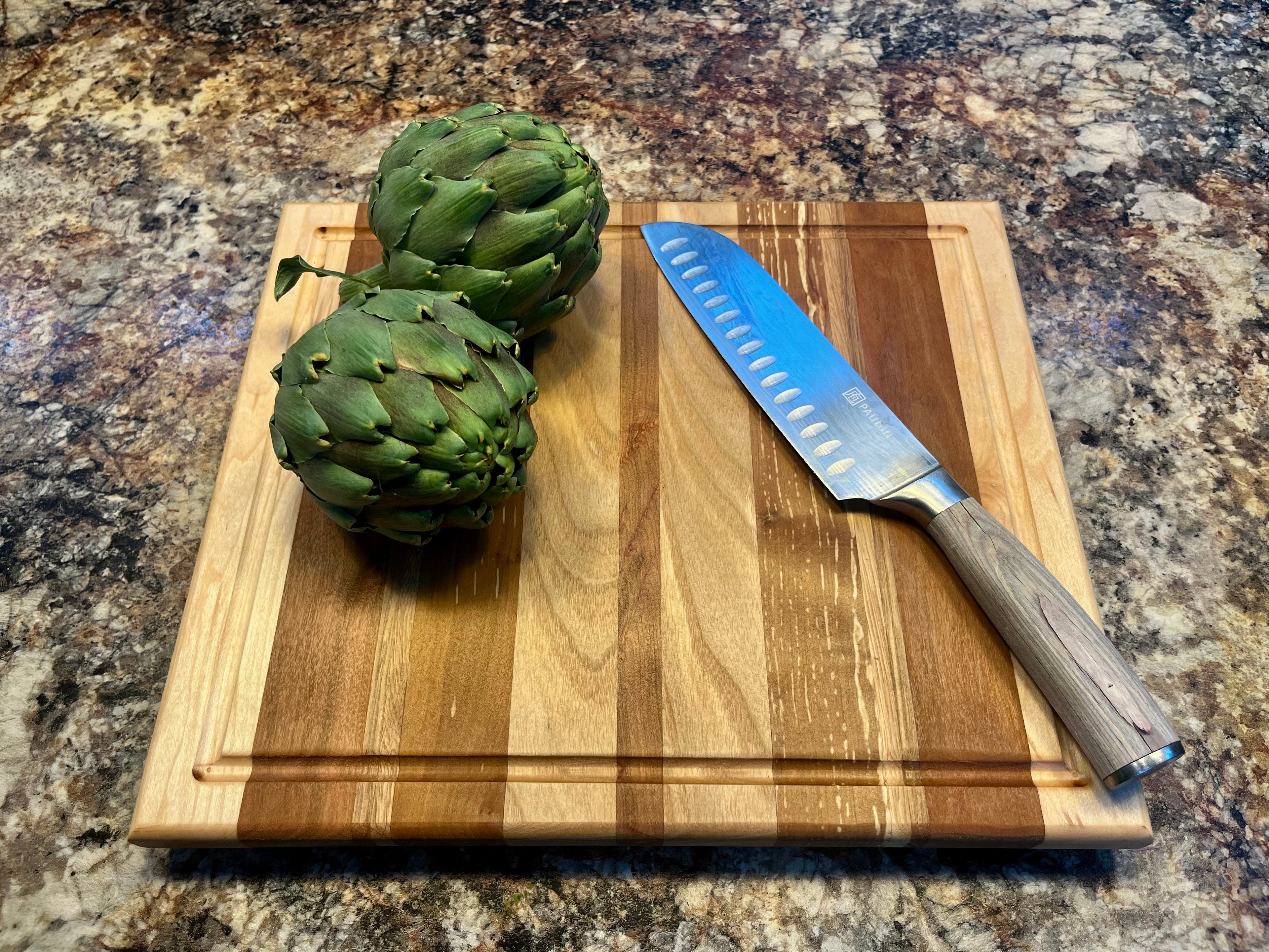 Handmade Face Grain Cutting Board – Cherry, Apple, Oak & Maple | Locally Grown Gifts