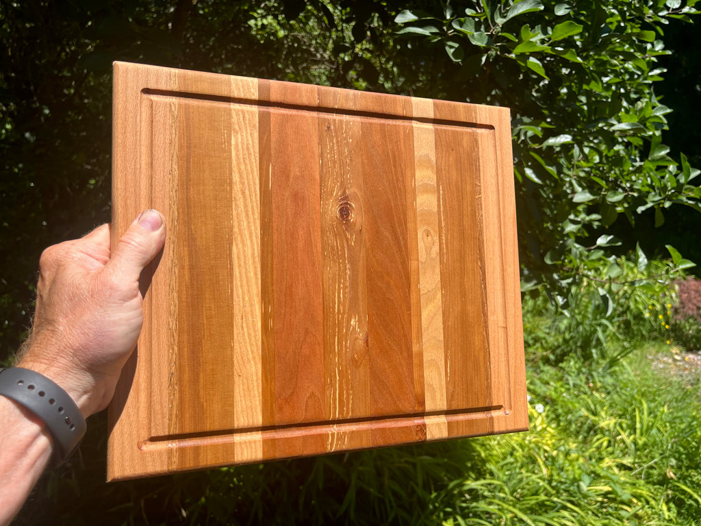 Handmade Face Grain Cutting Board – Apple, Oak, Cherry & Maple | Locally Grown Gifts