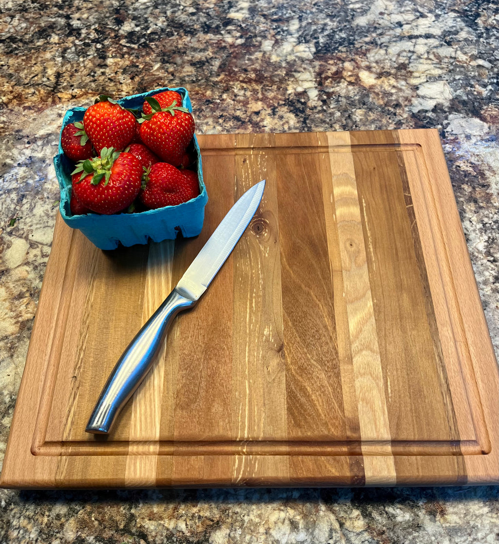 Handmade Face Grain Cutting Board – Apple, Oak, Cherry & Maple | Locally Grown Gifts