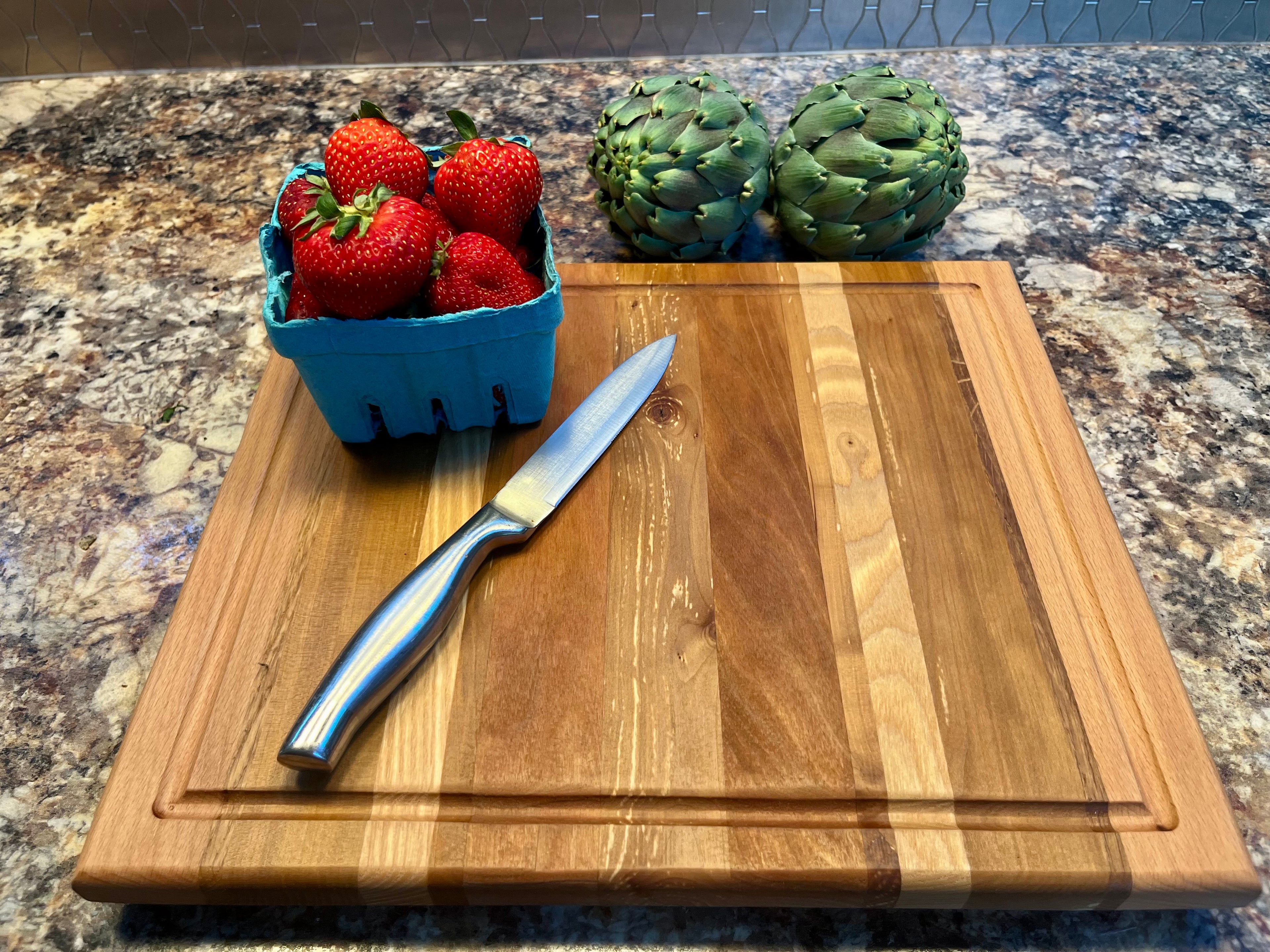 Handmade Face Grain Cutting Board – Apple, Oak, Cherry & Maple | Locally Grown Gifts