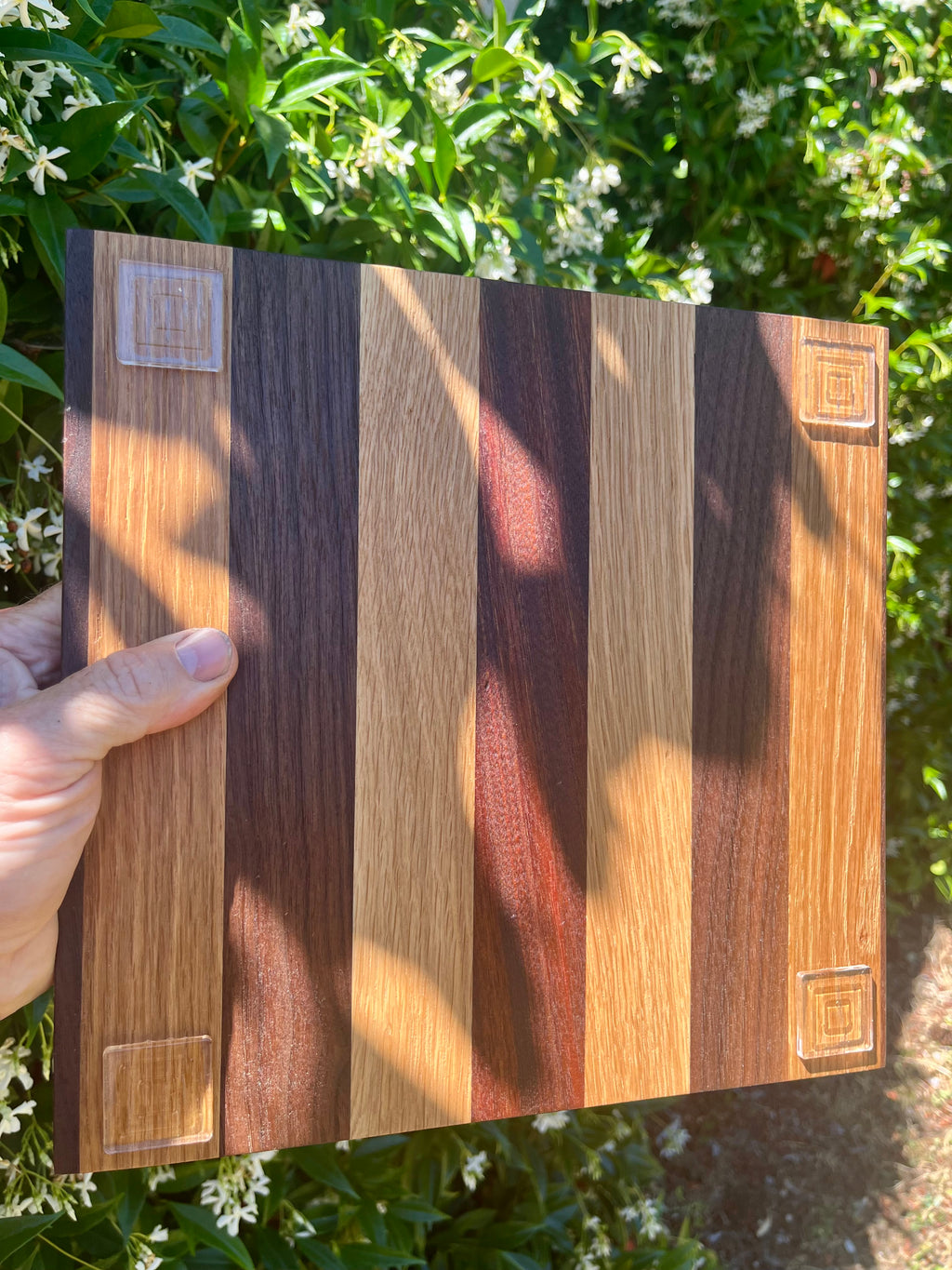 Handmade Face Grain Cutting Board – Walnut & Oak | Locally Grown Gifts