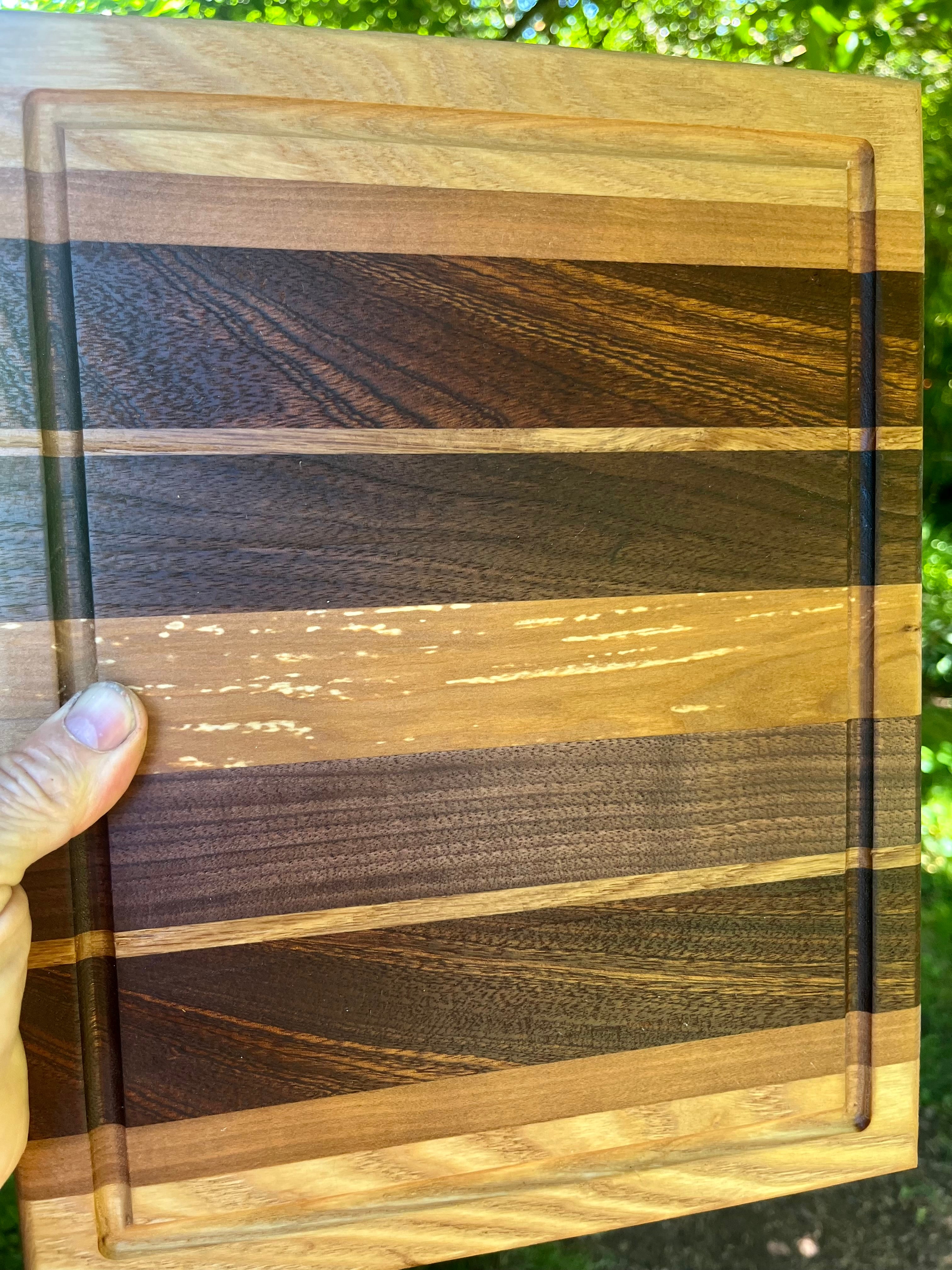 Handmade Face Grain Cutting Board – Apple, Walnut, Oak & Cherry | Locally Grown Gifts