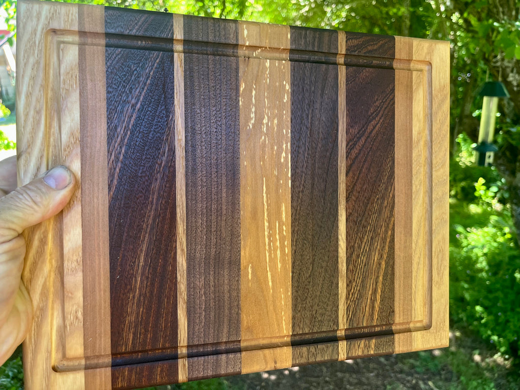 Handmade Face Grain Cutting Board – Apple, Walnut, Oak & Cherry | Locally Grown Gifts