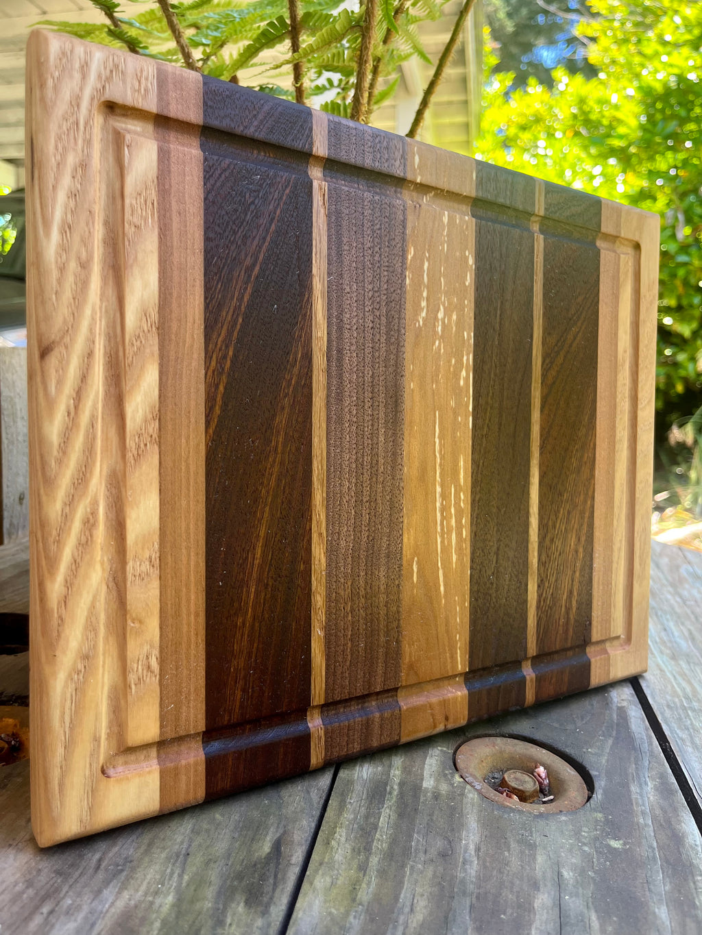 Handmade Face Grain Cutting Board – Apple, Walnut, Oak & Cherry | Locally Grown Gifts