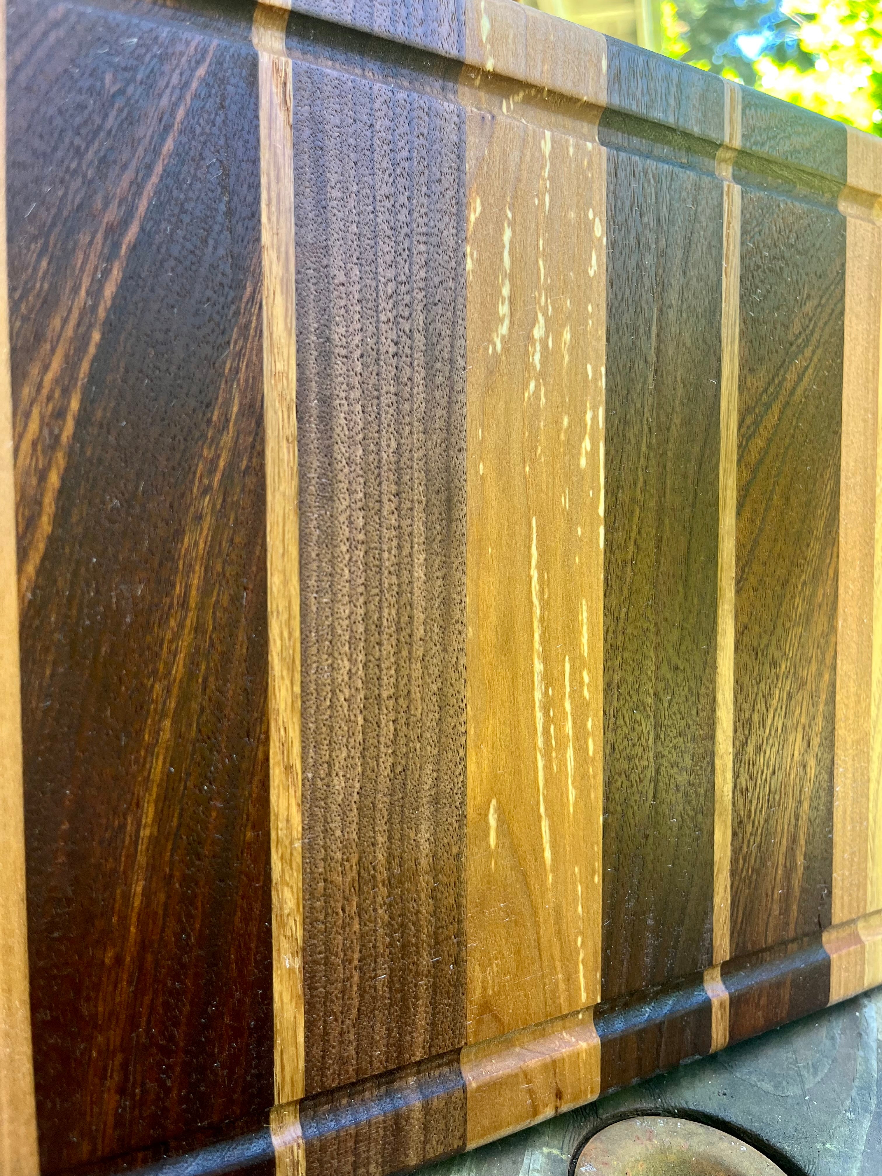 Handmade Face Grain Cutting Board – Apple, Walnut, Oak & Cherry | Locally Grown Gifts