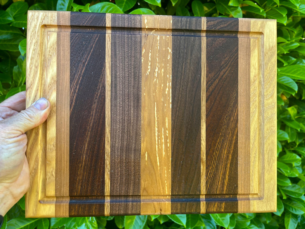 Handmade Face Grain Cutting Board – Apple, Walnut, Oak & Cherry | Locally Grown Gifts