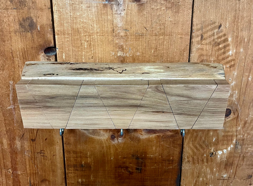 Hidden Hook Wall Rack – Handmade Plum Wood Coat & Key Organizer