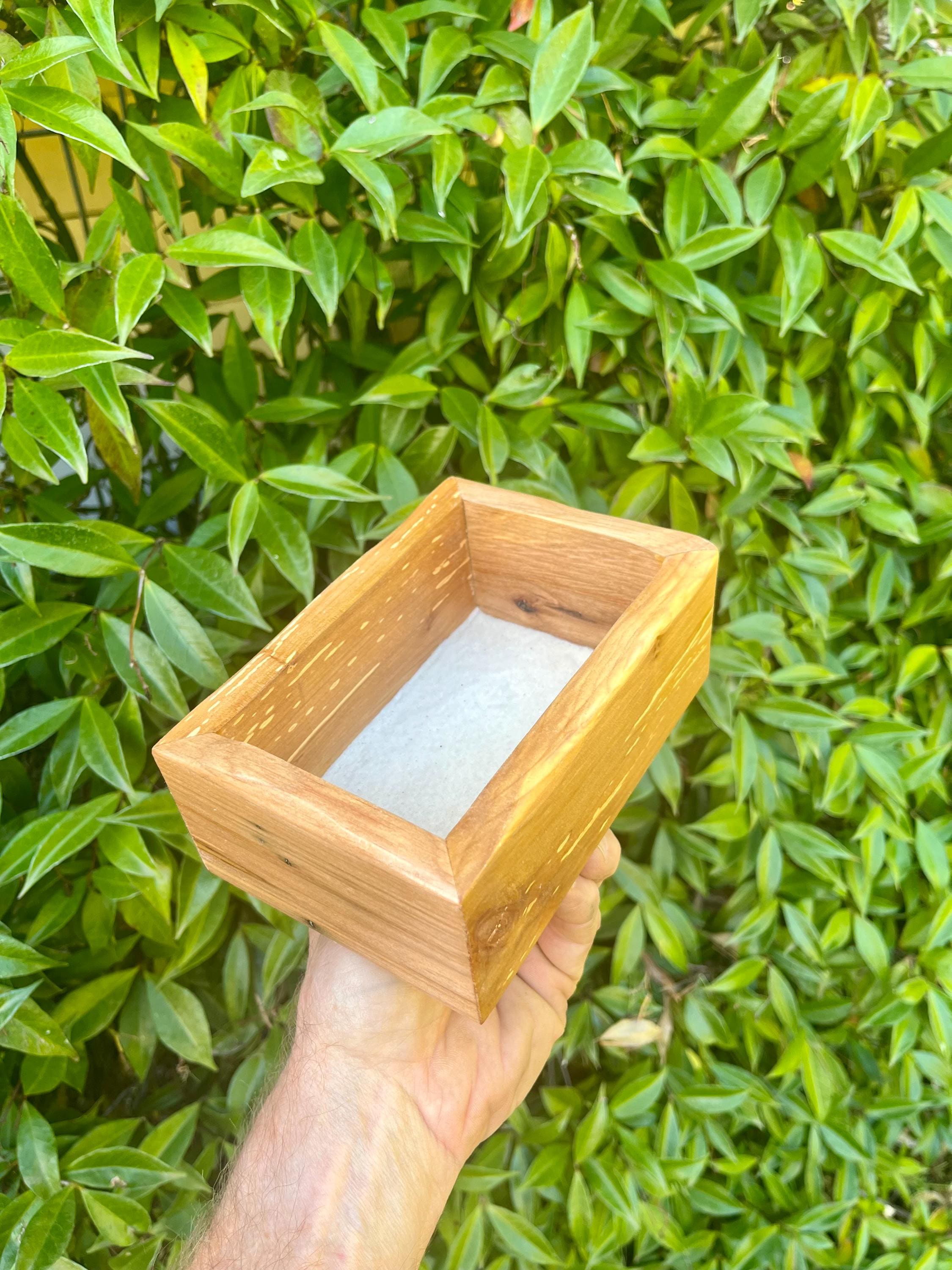 Handmade Apple Wood Keepsake Box | Live-Edge Ring Box