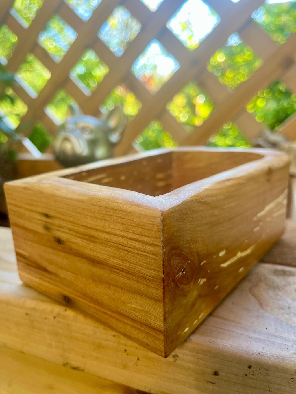 Handmade Apple Wood Keepsake Box | Live-Edge Ring Box