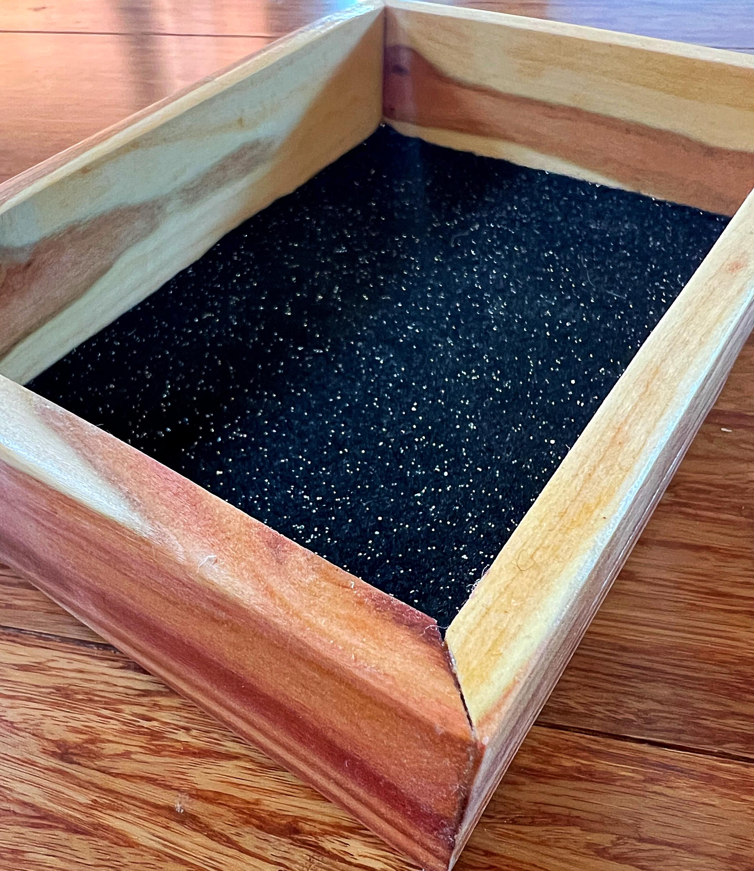 Live-Edge Yellow Plum Wood Jewelry Tray: Handmade Wooden Catchall