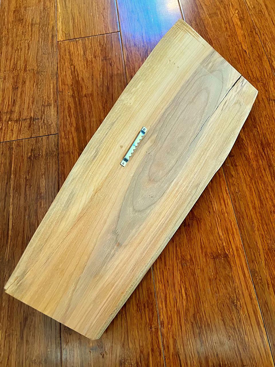 Live-Edge Apple Wood Coat Rack: Handmade 3-Hook Wall Organizer