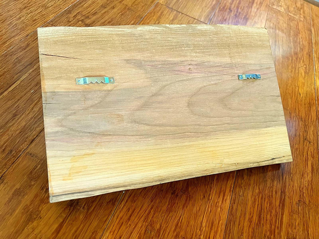 Live-Edge Apple Wood Coat Rack: Rustic Iron Hooks, Handmade