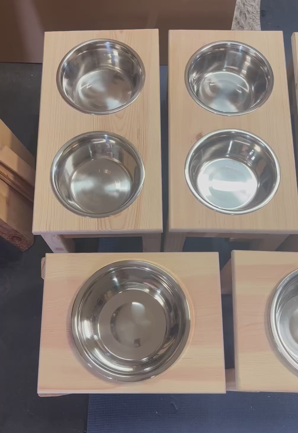 Elevated Dog Food Dishes - Medium